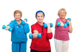 Family Dementia Caregivers exercising