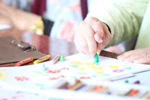 Dementia activities include art therapy